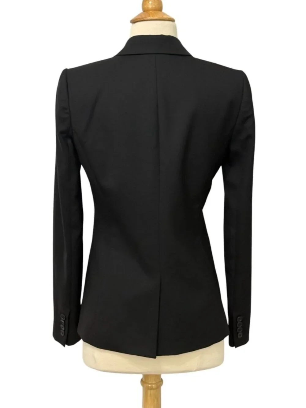 J.Crew Women's 100% Wool Super 120's Black Blazer 1-Button Career Size 2 Tall